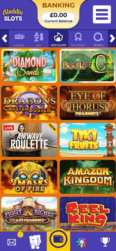 Aladdin slots online casino review