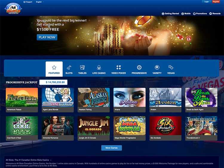 All slots casino games