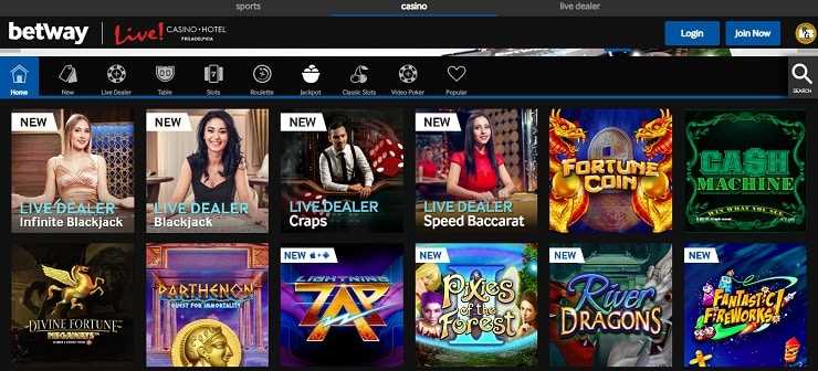 Betway online casino and slots reviews