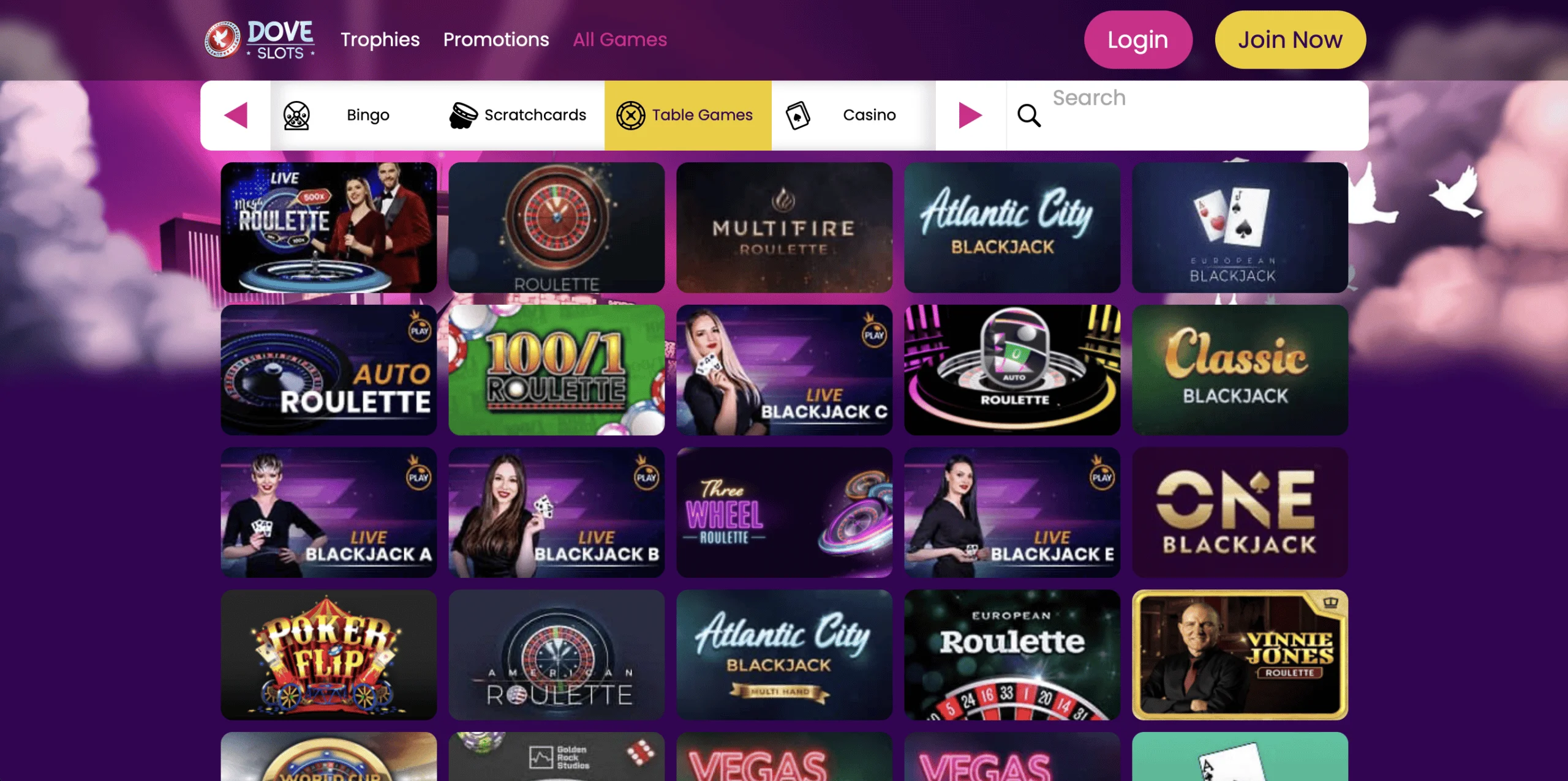 Dove slots online casino review