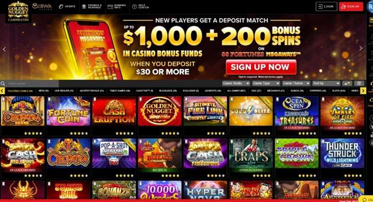 Golden nugget casino online slots