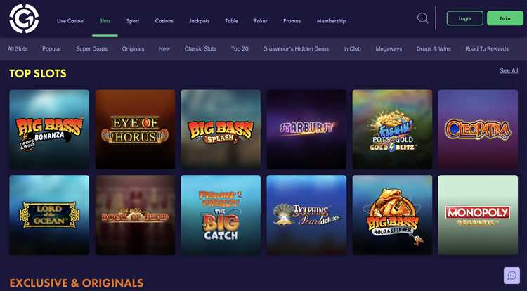 Grosvenor casino online slots