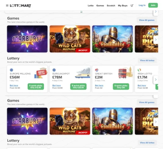 Lottomart best online casino slots