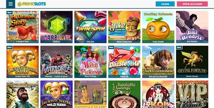 Prime slots online casino