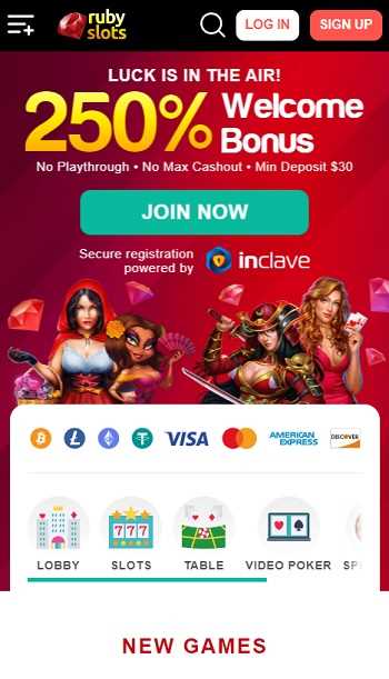 Ruby slots online casino in usa