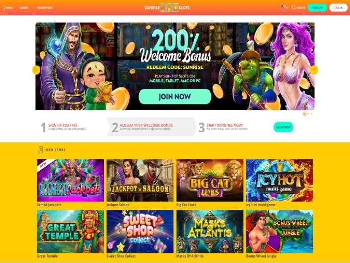 Sunrise slots online casino